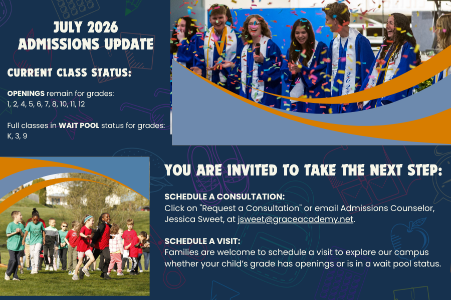 July 2026 Admissions Update