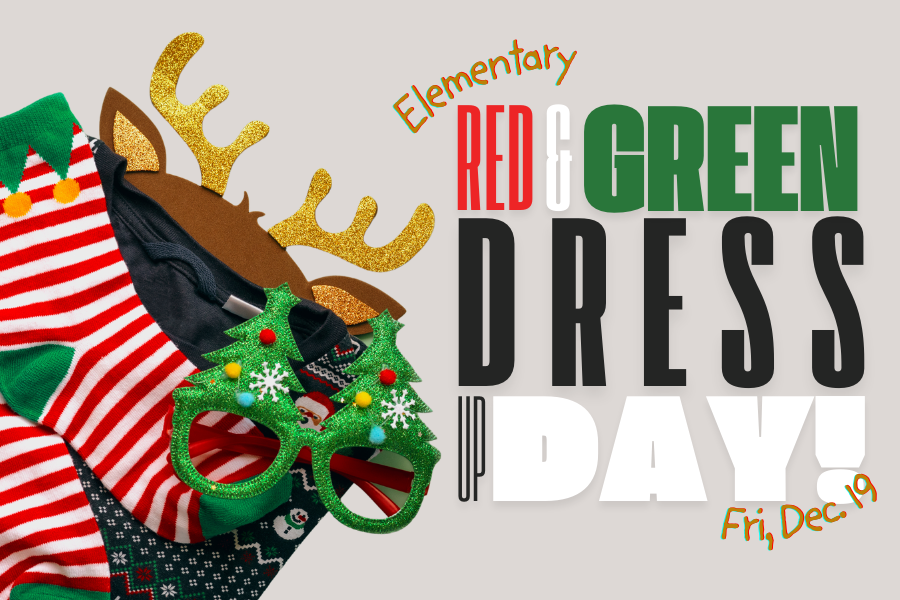 Red & Green Dress Up Day