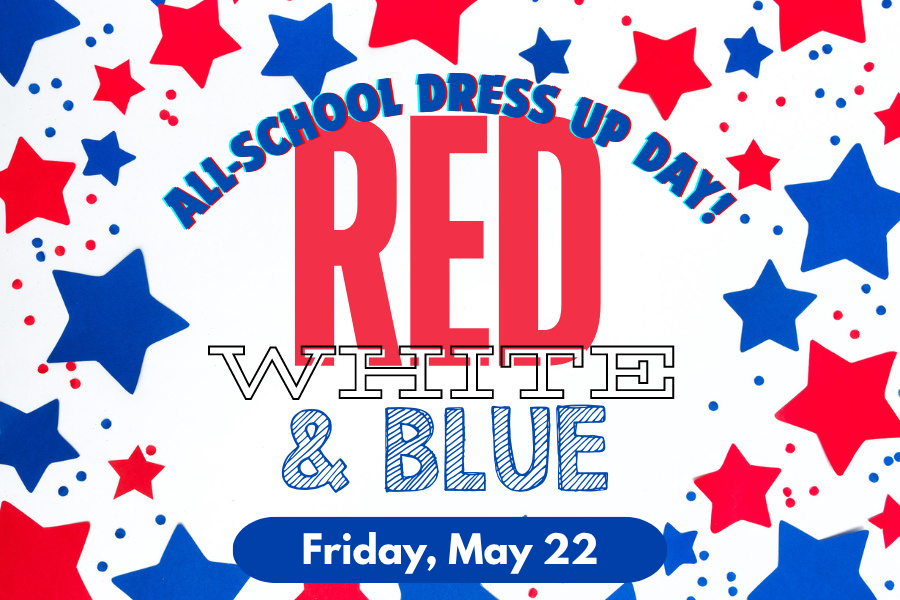 Red, White & Blue Dress Up Day3